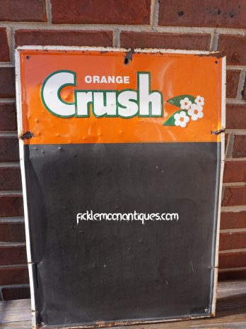 Orange Crush Embossed Vintage Soda Pop Chalkboard Menu Sign