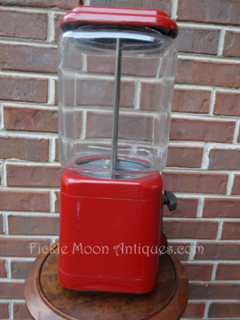 SOLD****Candy Gumball Penny Vending Machine Oak Manufacturing Company