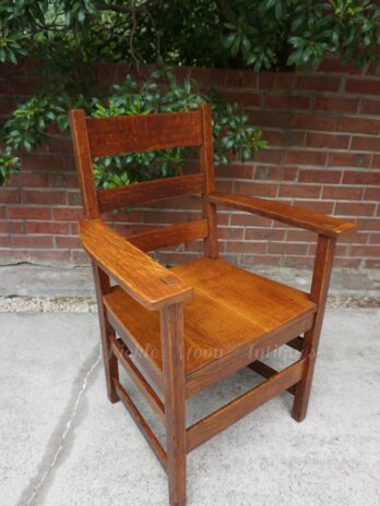 Stickley Armchair ~ Mission Oak ~ Arts & Crafts Furniture ~ Quartersawn Oak