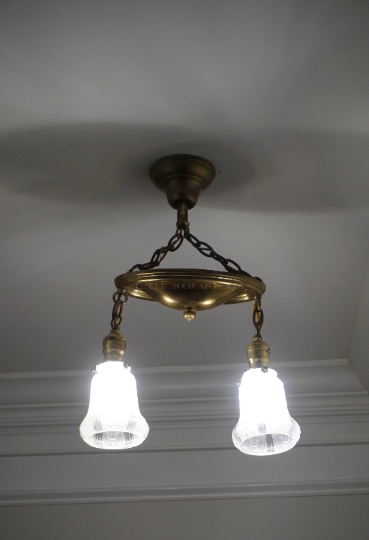 Antique Pan Ceiling Fixture ~ Lamps ~ Lighting ~ Phoenix Shades