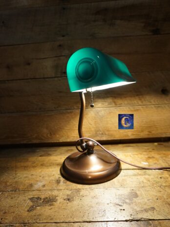 Antique Lighting Original Verdelite Banker’s Lamp