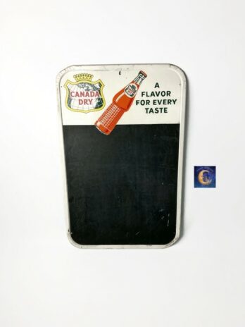 Canada Dry Original Orange Flavored Soda Vintage Tin Menu Chalkboard Sign