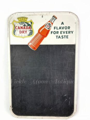 Canada Dry Original Orange Flavored Soda Vintage Tin Menu Chalkboard Sign